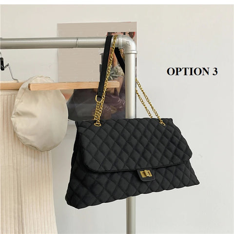 New collection Large capacity ,good quality rhombic chain bag CODE: KAR1262