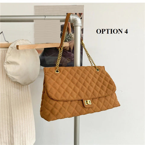 New collection Large capacity ,good quality rhombic chain bag CODE: KAR1262