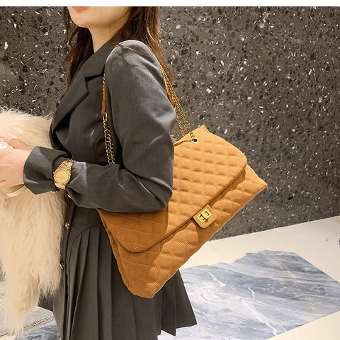 New collection Large capacity ,good quality rhombic chain bag CODE: KAR1262