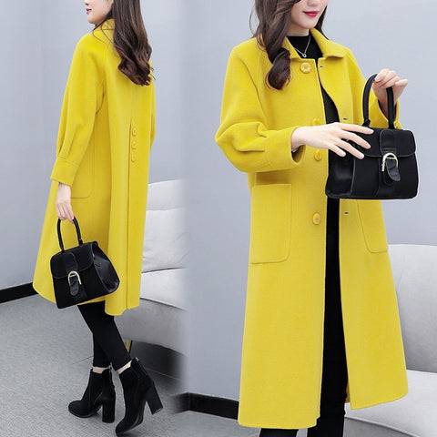 New stylish wool winter long, coat CODE: KAR1265