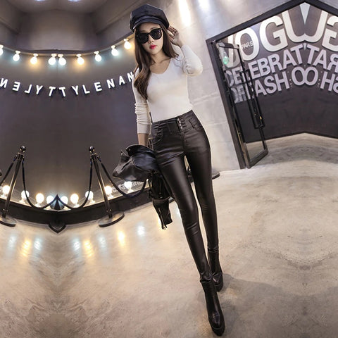 New Velvet,Slim, Elastic, Pencil Winter Warm Pant CODE: KAR1267