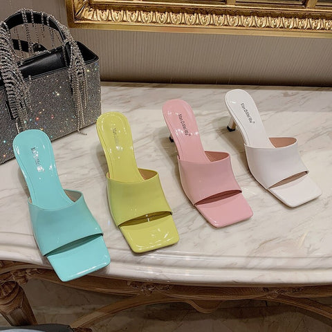 New Elegant Flip Flops High Heel Thin Slippers CODE: KAR1272