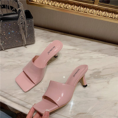 New Elegant Flip Flops High Heel Thin Slippers CODE: KAR1272