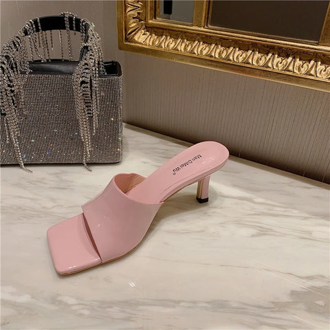 New Elegant Flip Flops High Heel Thin Slippers CODE: KAR1272