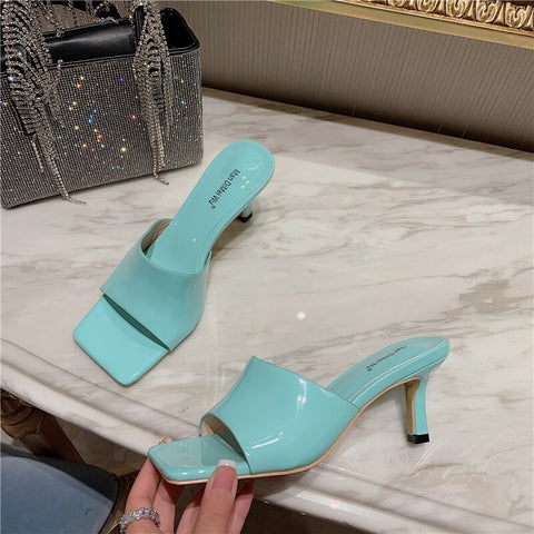 New Elegant Flip Flops High Heel Thin Slippers CODE: KAR1272