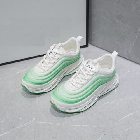 New Breathable Mesh, Chunky Blade Running Sneakers, Zebra Stripe Sports Shoes CODE: KAR1274