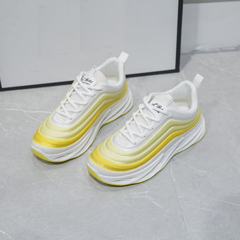 New Breathable Mesh, Chunky Blade Running Sneakers, Zebra Stripe Sports Shoes CODE: KAR1274