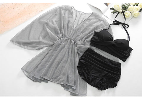New Collection, Push Up Bra, Two Piece Set, with Cover-Up, Bikini, Beachwear, Sexy Swimsuit CODE: KAR1275