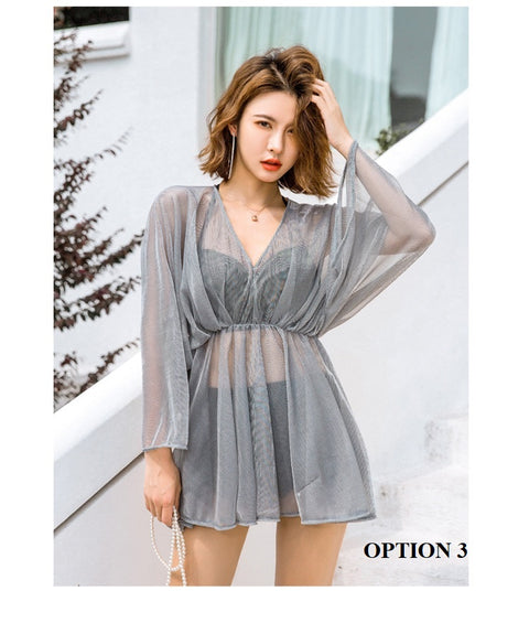 New Collection, Push Up Bra, Two Piece Set, with Cover-Up, Bikini, Beachwear, Sexy Swimsuit CODE: KAR1275