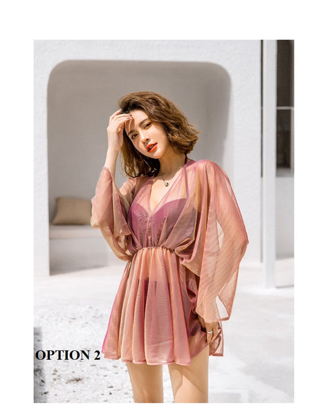 New Collection, Push Up Bra, Two Piece Set, with Cover-Up, Bikini, Beachwear, Sexy Swimsuit CODE: KAR1275