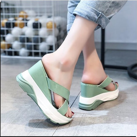 New collection platform cross sole slippers CODE: KAR1281