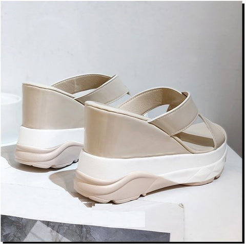 New collection platform cross sole slippers CODE: KAR1281