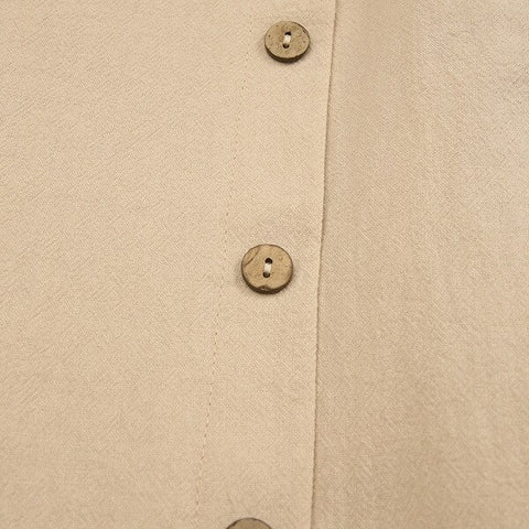 New split with multiple buttons, high waist, loose, casual Wide leg pant CODE: KAR1293