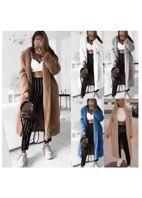 New  Fall, Winter, Long, Thick, Warm, Casual, Plus Size  Faux Fur Teddy Coat CODE: KAR1300
