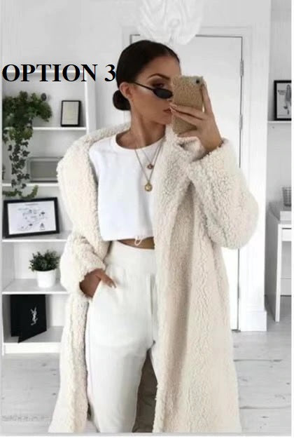 New  Fall, Winter, Long, Thick, Warm, Casual, Plus Size  Faux Fur Teddy Coat CODE: KAR1300