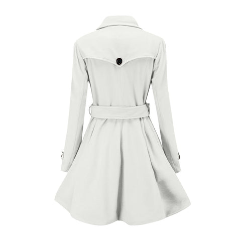 New Winter Collection Double Breasted with Belt Buckle Casual Fashionable Coat CODE: KAR1302