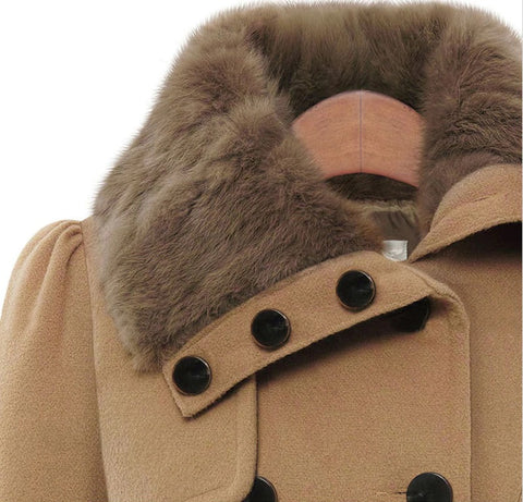 Fashionable  New Winter Style High Quality  Long Sleeve Turtleneck Thick Belt Coat CODE: KAR1303