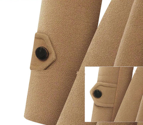 Fashionable  New Winter Style High Quality  Long Sleeve Turtleneck Thick Belt Coat CODE: KAR1303