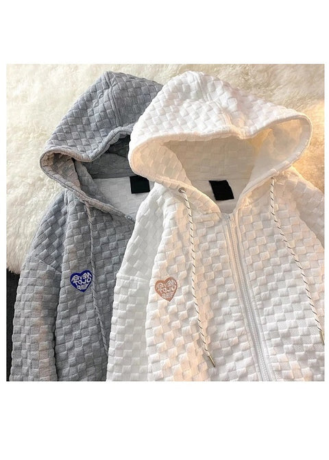 New Fashion Loose Casual Zipper Letter Print Long Sleeve Hoodie CODE: KAR1316