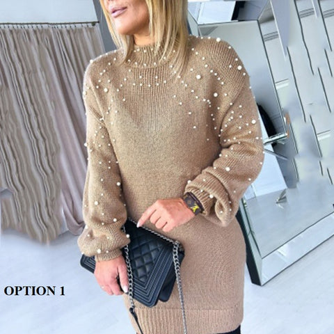 Winter Collection Long Sleeves, Slim, Elastic, Sexy, Bodycon, Warm Knitted Midi Dress CODE: KAR1317