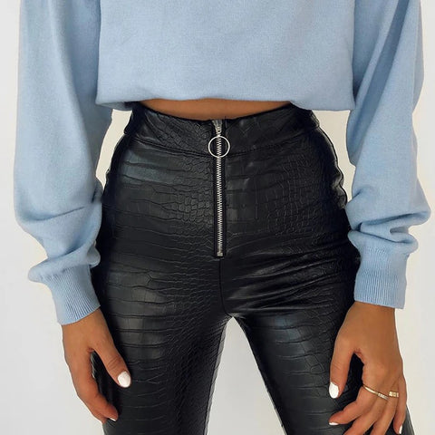 New Slim and casual, Faux leather pants CODE: KAR1319