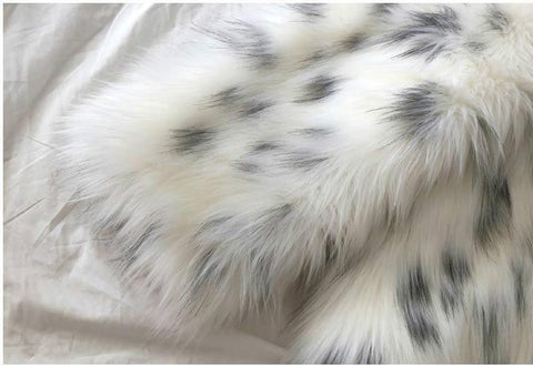 New winter collection  thick, warm, mid-length, plush, casual, leopard print, faux fox fur coat CODE: KAR1323