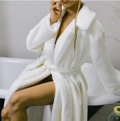 New Fall Winter Thick Warm Casual Loose Faux Mink Fur Coat Long Jacket CODE: KAR1325