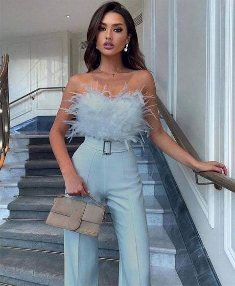 New Fashion, Sexy Romper Tube Top, Off Shoulder, High Waist, Pants Elegant Jumpsuit CODE: KAR1344