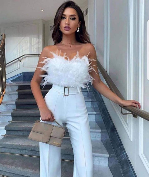 New Fashion, Sexy Romper Tube Top, Off Shoulder, High Waist, Pants Elegant Jumpsuit CODE: KAR1344