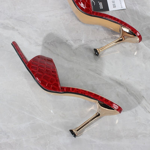 New Summer Collection Super High Thin Heel Street Sandals CODE: KAR1349