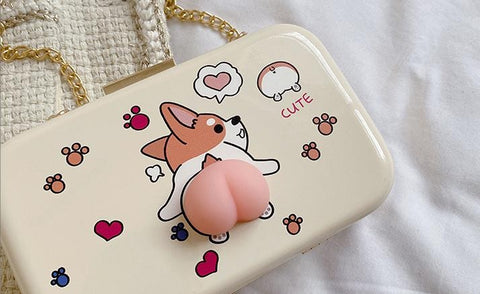 New Small Box Shape ,Chain Satchels, Lovely Fruit Pattern Bag CODE: KAR1350