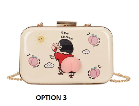 New Small Box Shape ,Chain Satchels, Lovely Fruit Pattern Bag CODE: KAR1350