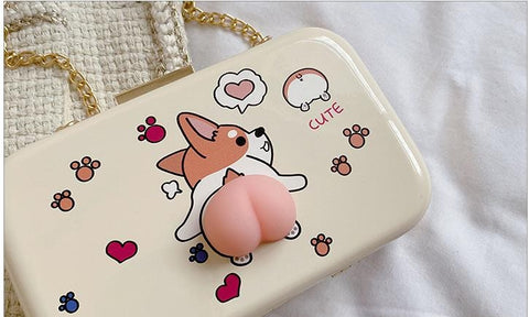 New Small Box Shape ,Chain Satchels, Lovely Fruit Pattern Bag CODE: KAR1350