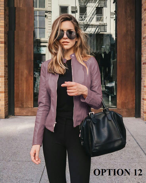 New Fashion Cycling With Zipper Short Slim Jacket CODE: KAR1356