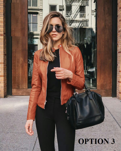 New Fashion Cycling With Zipper Short Slim Jacket CODE: KAR1356