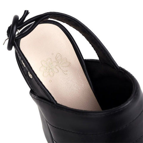 New Style Pumps Platform Open Toe Punk Plus Size Super High Heel CODE: KAR1357
