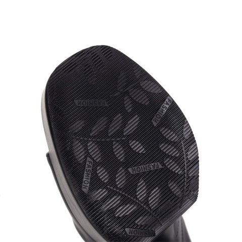 New Style Pumps Platform Open Toe Punk Plus Size Super High Heel CODE: KAR1357