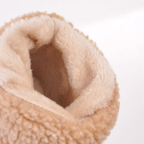 New Winter Collection Round Head Chunky Heel Waterproof Snow Warm Fur Short Boots CODE: KAR1360