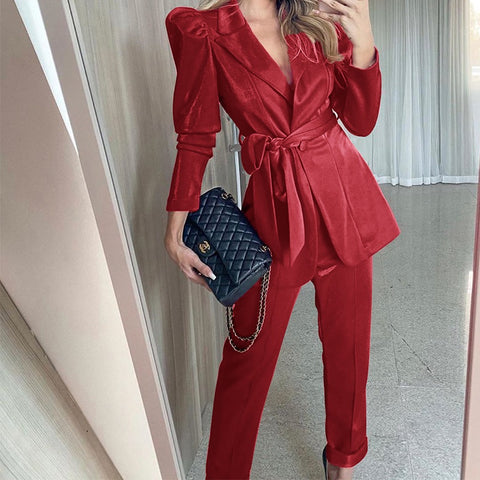 New  fashionable, elegant work wear, casual two-piece coat CODE: KAR1362