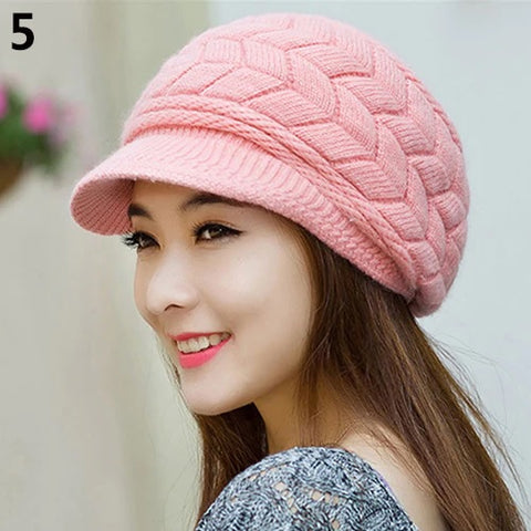 New solid color, knitted, warm, loose Ski hat CODE: KAR1363