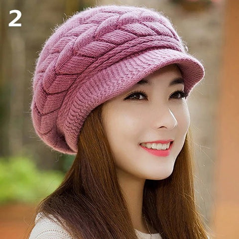 New solid color, knitted, warm, loose Ski hat CODE: KAR1363