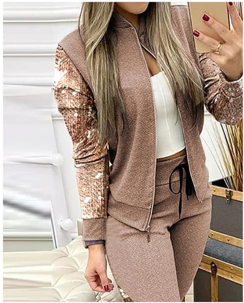 New Casual Sequin Two Piece Set CODE: KAR1370