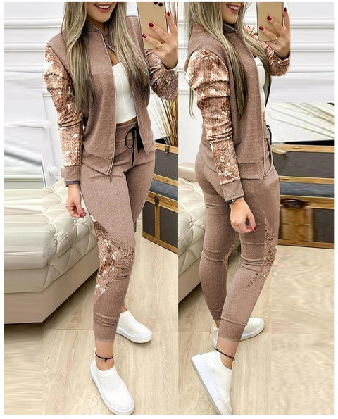New Casual Sequin Two Piece Set CODE: KAR1370