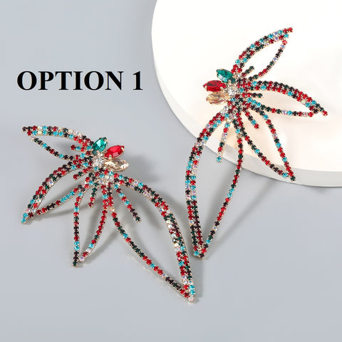 New Fashion Shiny Rhinestone Hoop Earrings CODE: KAR1381