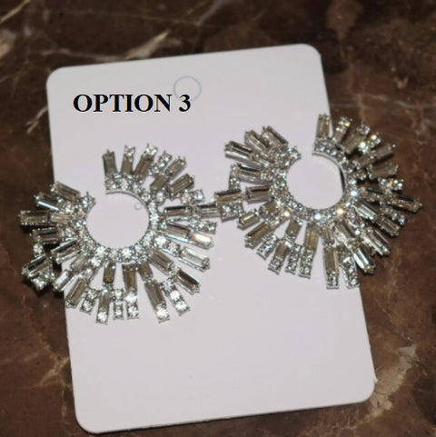New Fashion Shiny Rhinestone Hoop Earrings CODE: KAR1382