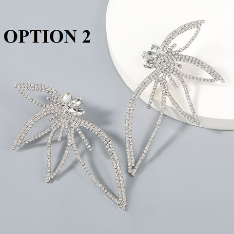 New Fashion Shiny Rhinestone Hoop Earrings CODE: KAR1381