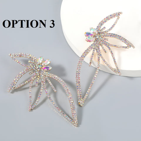 New Fashion Shiny Rhinestone Hoop Earrings CODE: KAR1381