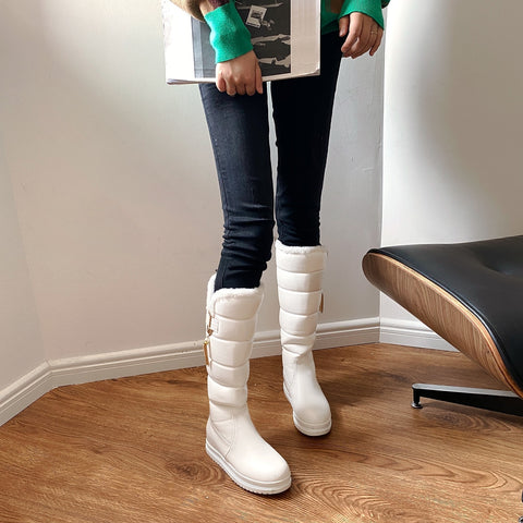 New Comfortable Simple Casual  Flat Heel Soft Winter Boots CODE: KAR1387