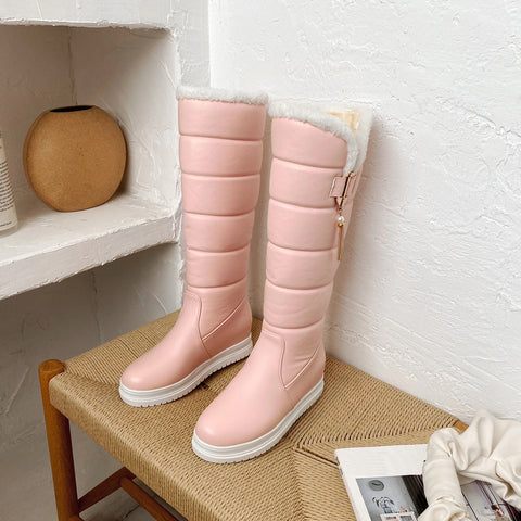 New Comfortable Simple Casual  Flat Heel Soft Winter Boots CODE: KAR1387