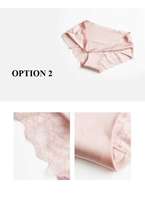 Sexy Lace Openwork Briefs Seamless Breathable Nylon Underwear CODE: KAR1388